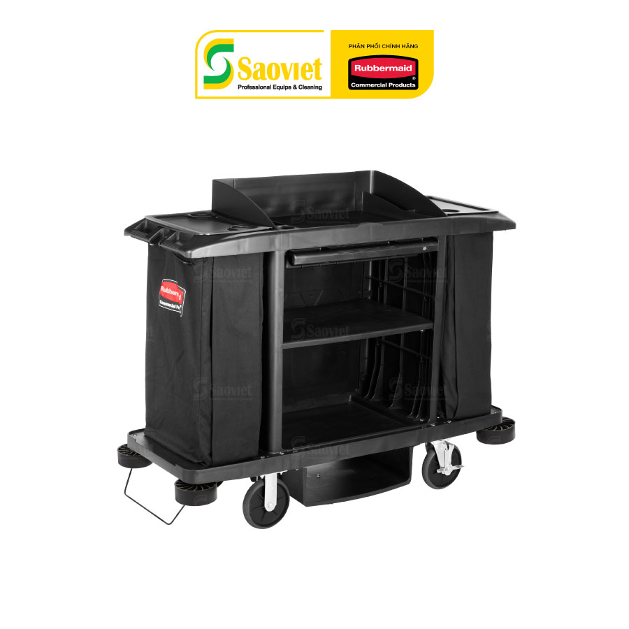 xe Trolley Rubbermaid được làm từ nhựa nguyên bảng cao cấp có kết cấu siêu bền chịu