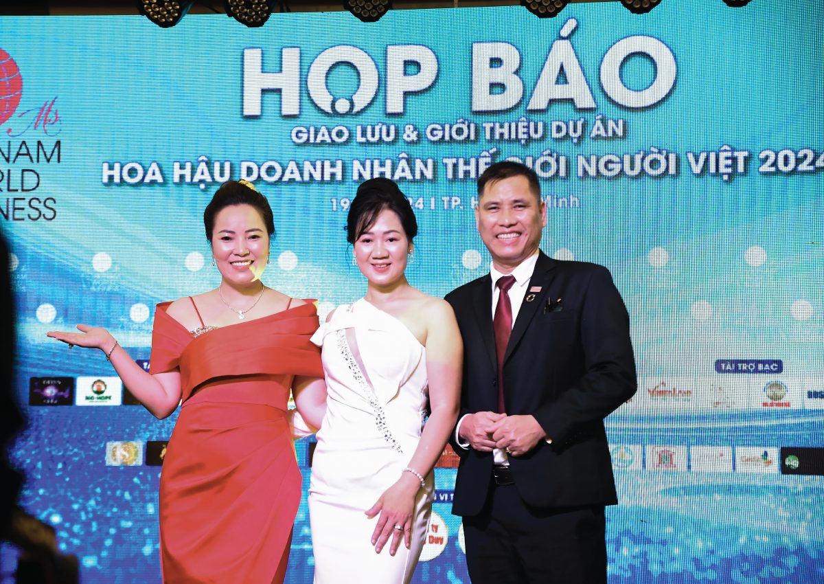 Giám Đốc công ty Sao Việt – Ông Đinh Công Hiếu có mặt tại buổi họp báo Hoa Hậu Doanh Nhân Thế Giới Người Việt 2024